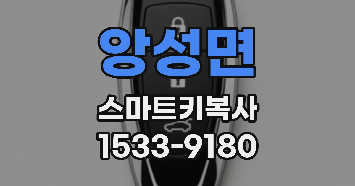 앙성면 스마트키복사