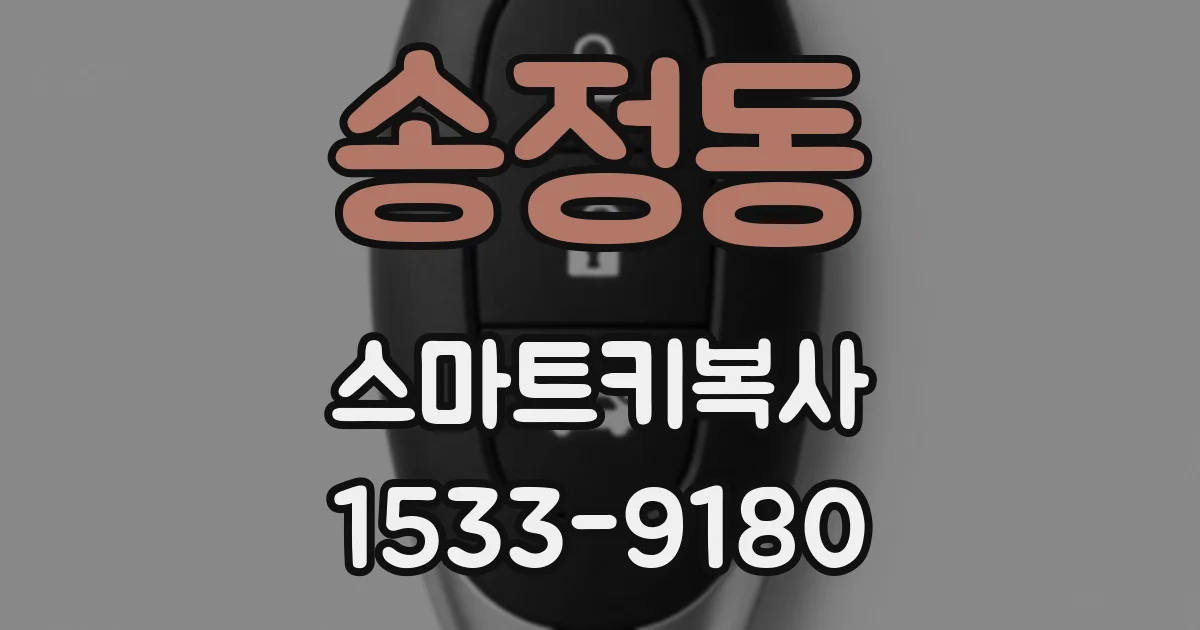 송정동 스마트키복사