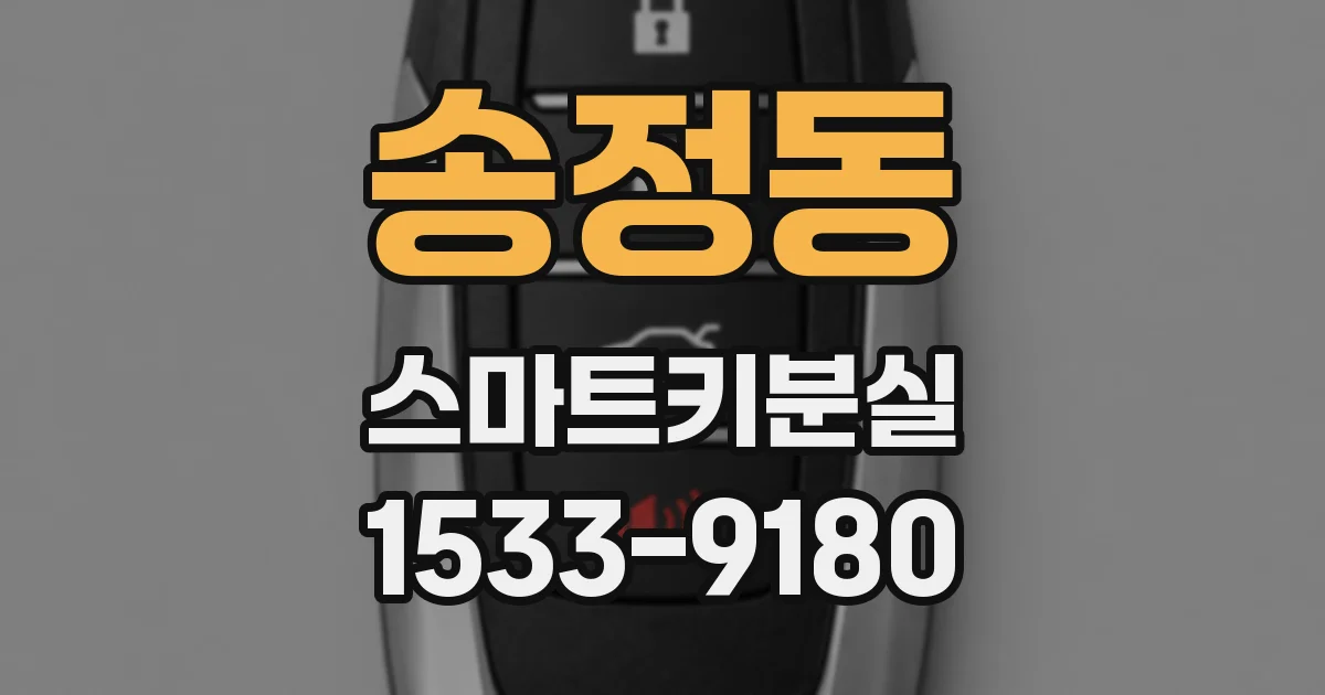 송정동 스마트키분실