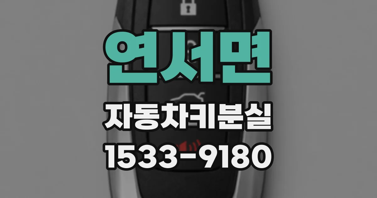 연서면 자동차키분실