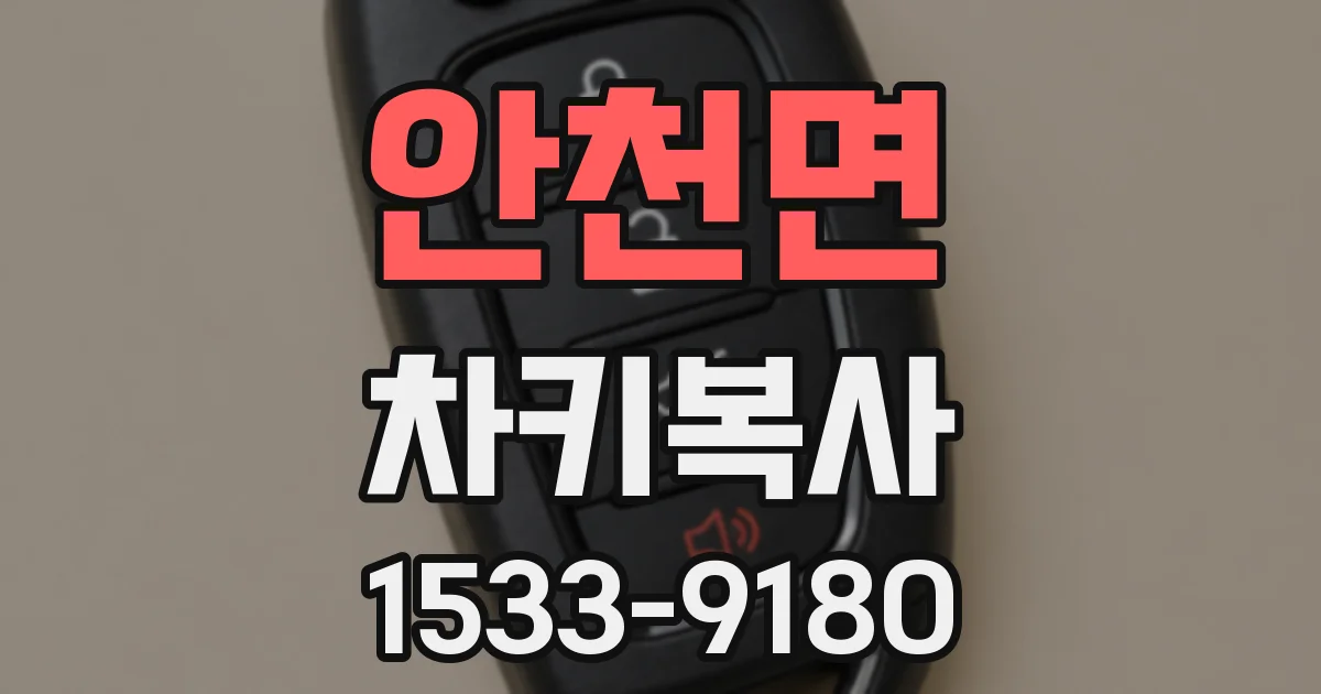 안천면 차키복사