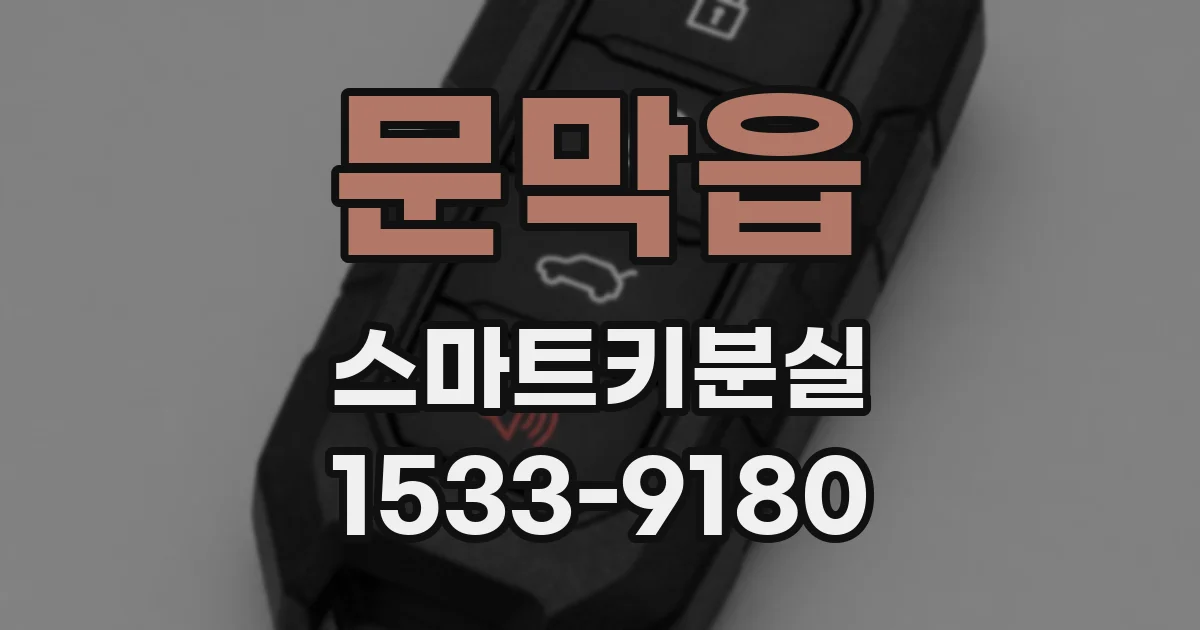 문막읍 스마트키분실