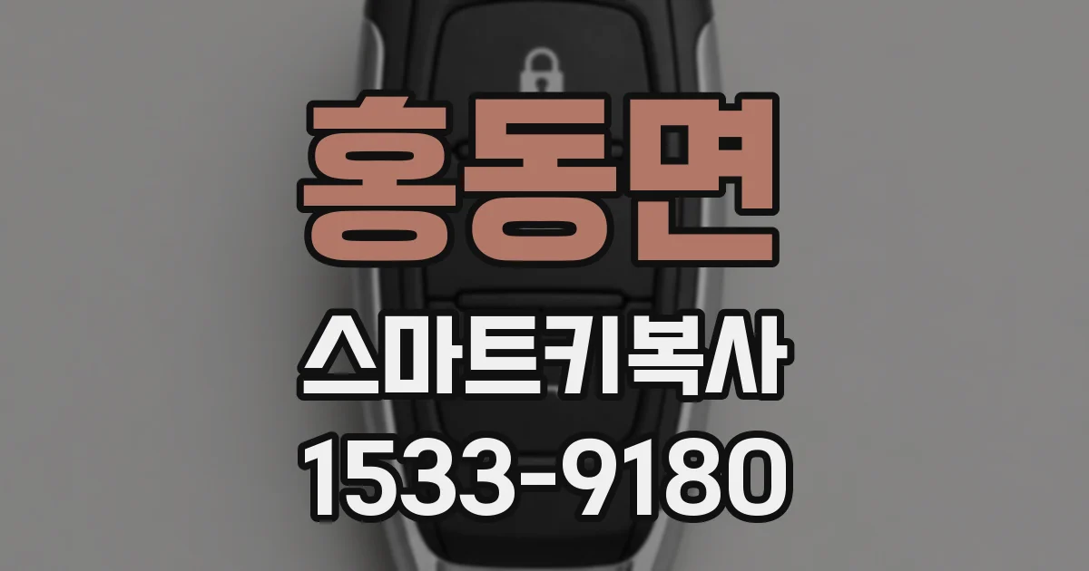 홍동면 스마트키복사