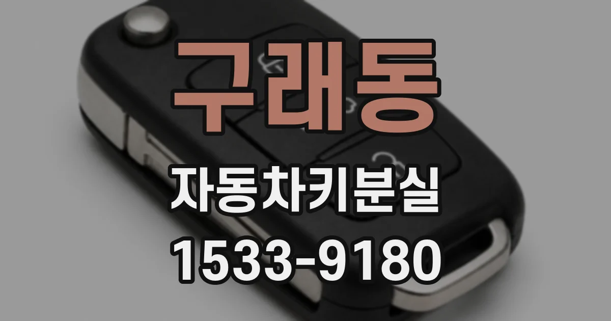 구래동 자동차키분실