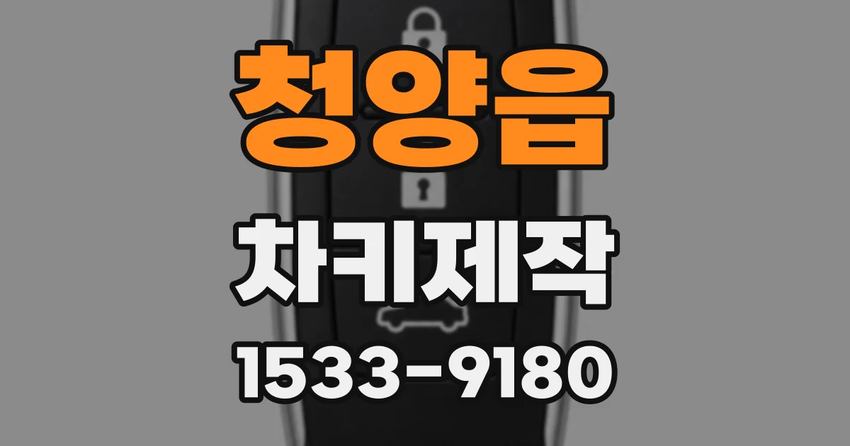 청양읍 차키제작