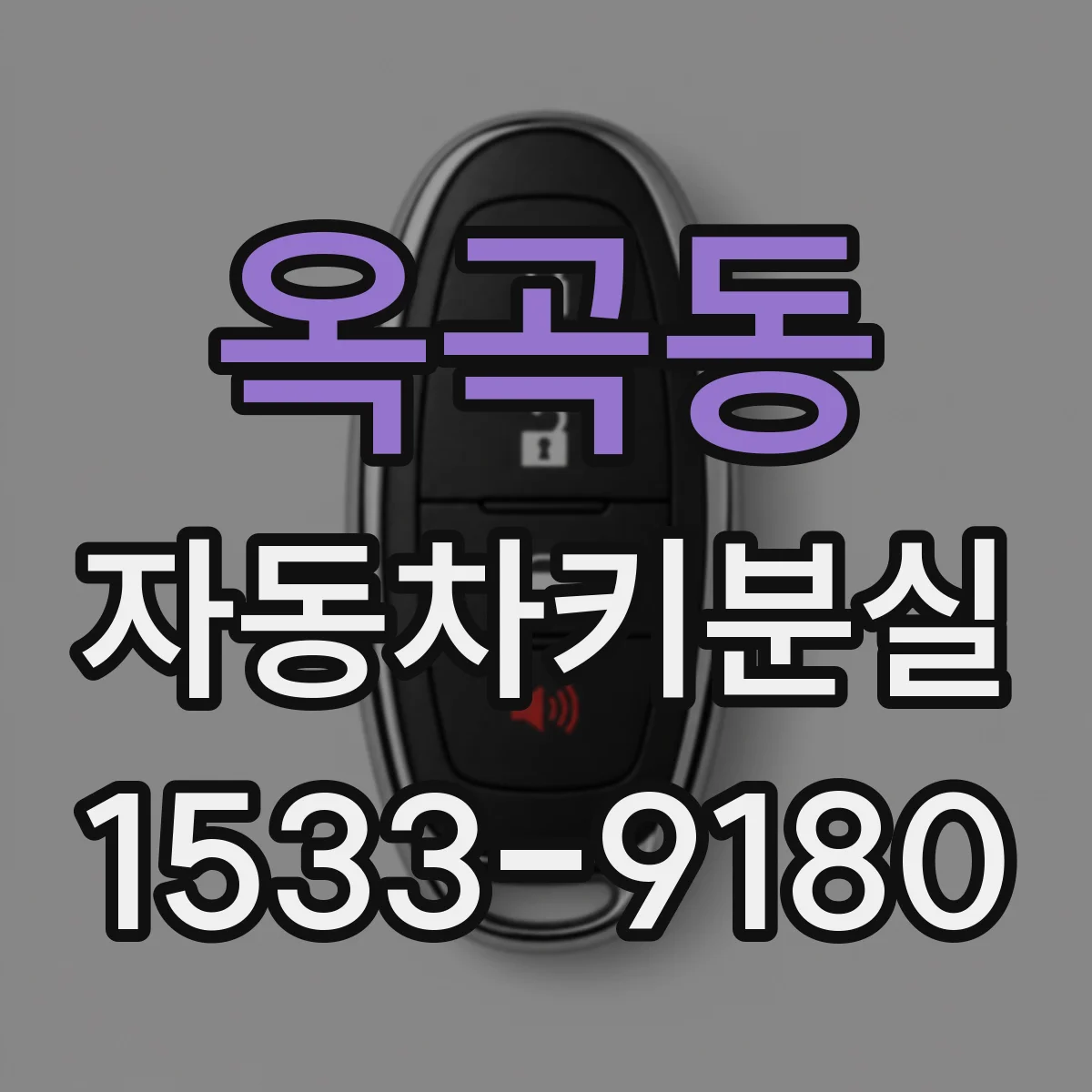 옥곡동 자동차키분실