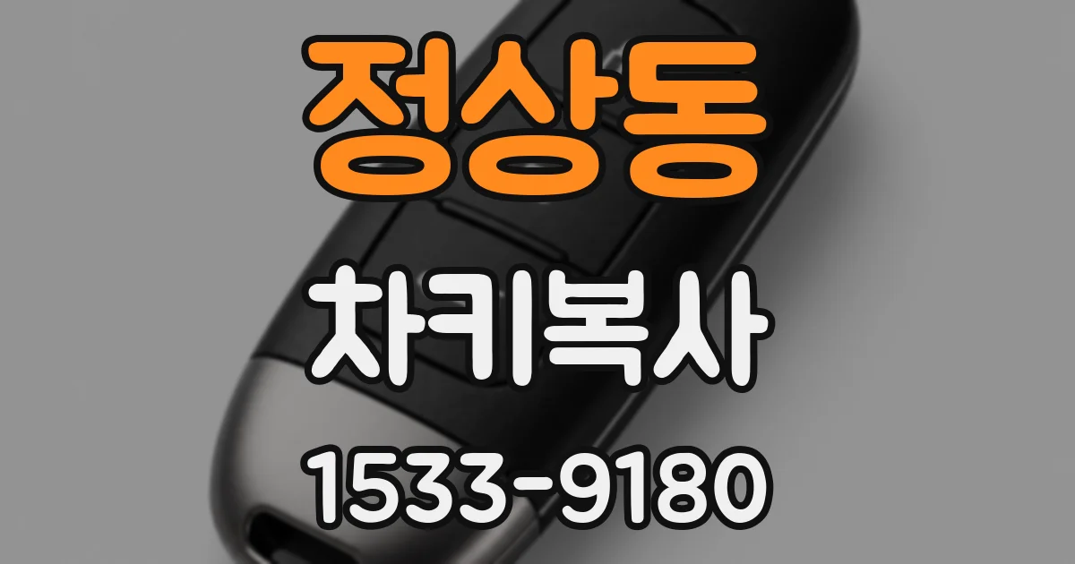 정상동 차키복사