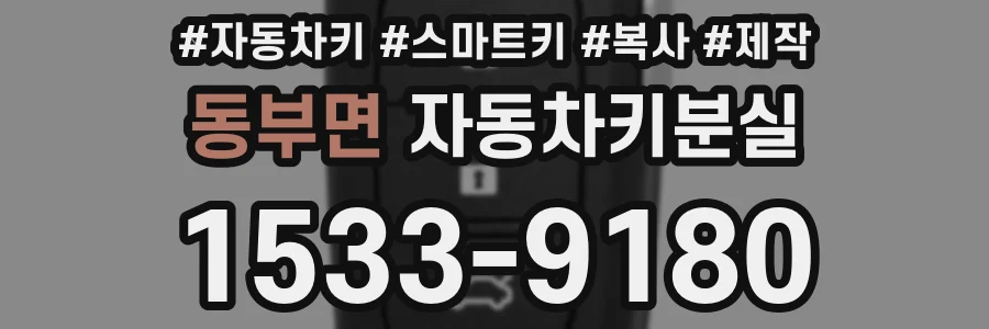 동부면 자동차키분실