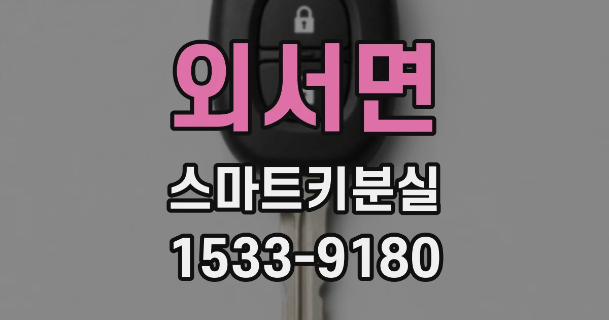 외서면 스마트키분실