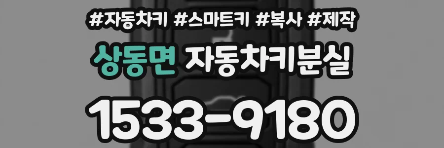 상동면 자동차키분실