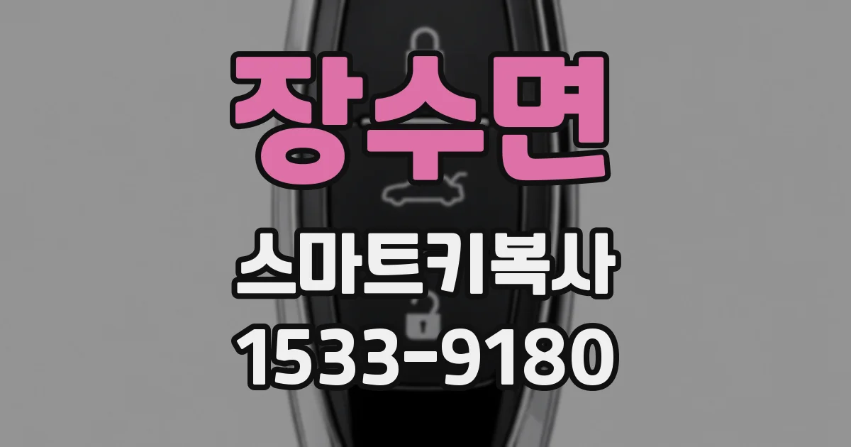 장수면 스마트키복사