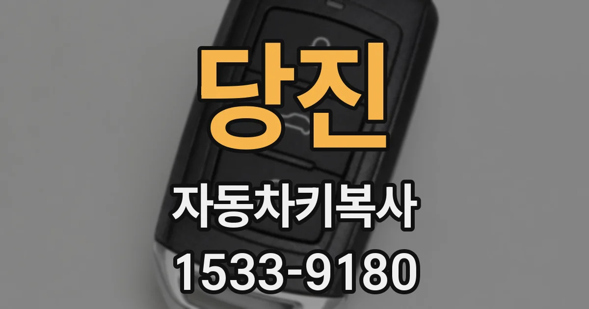 당진 자동차키복사