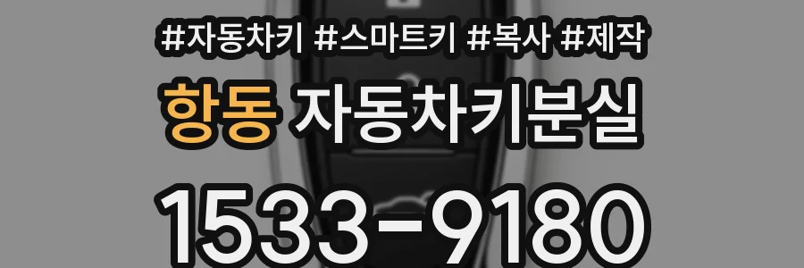 항동 자동차키분실