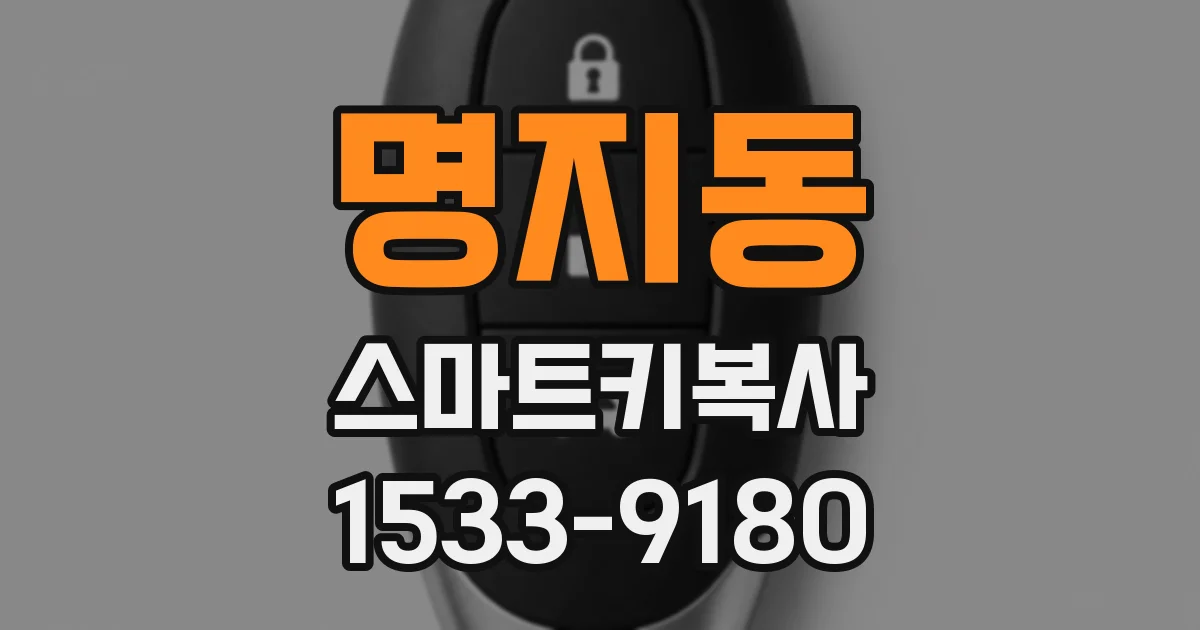 명지동 스마트키복사
