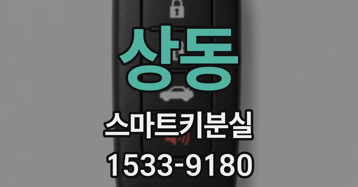 상동 스마트키분실