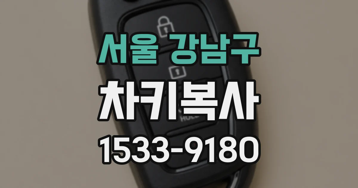 서울 강남구 차키복사