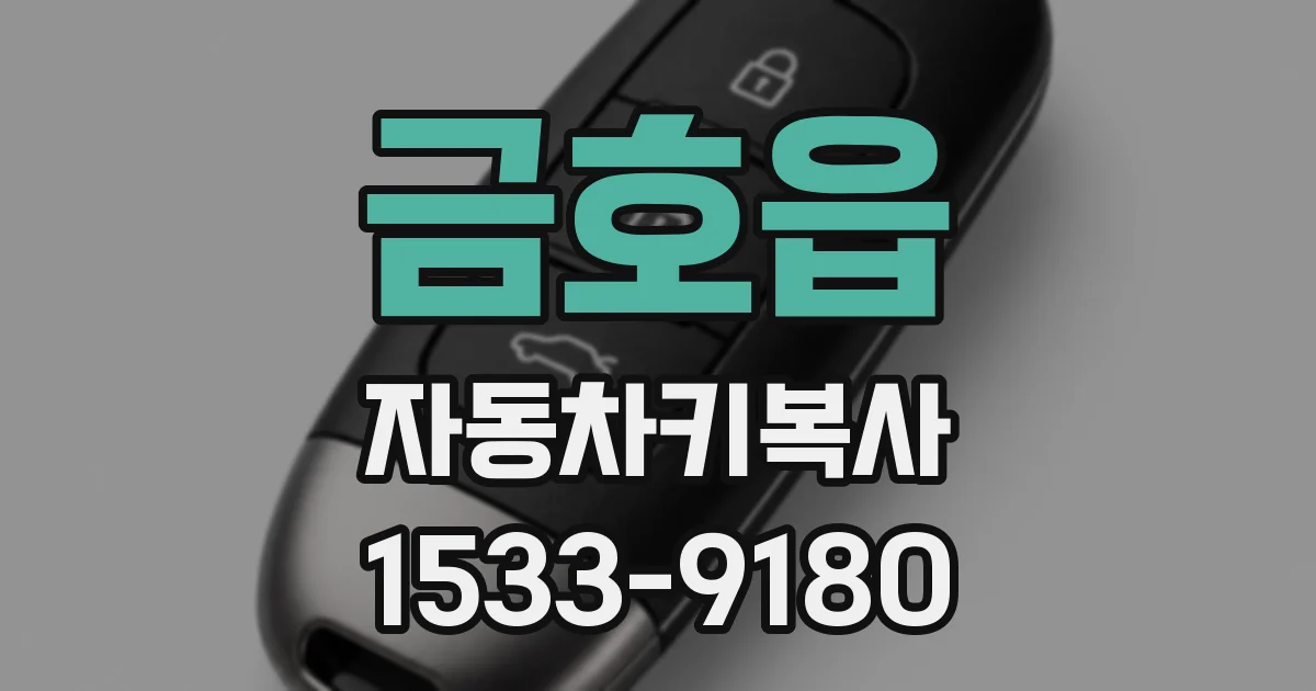 금호읍 자동차키복사