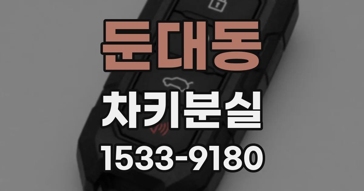 둔대동 차키분실