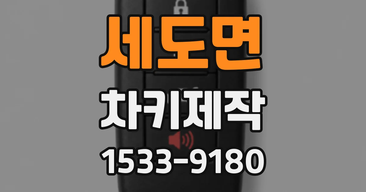 세도면 차키제작