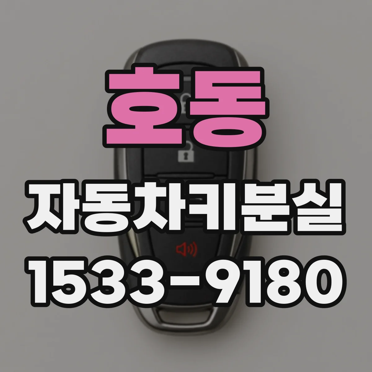 호동 자동차키분실