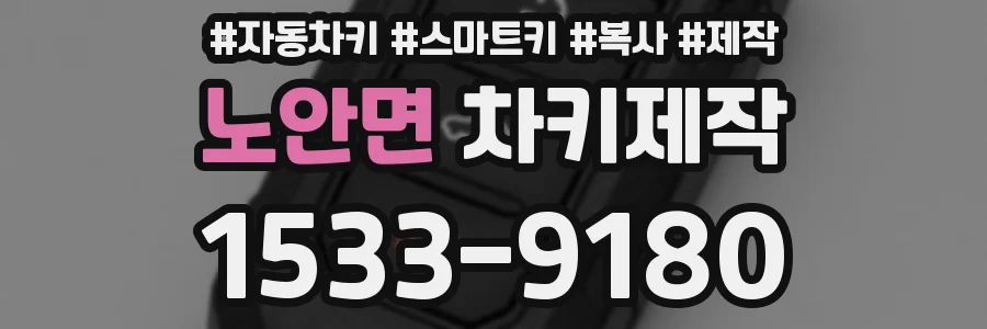 노안면 차키제작