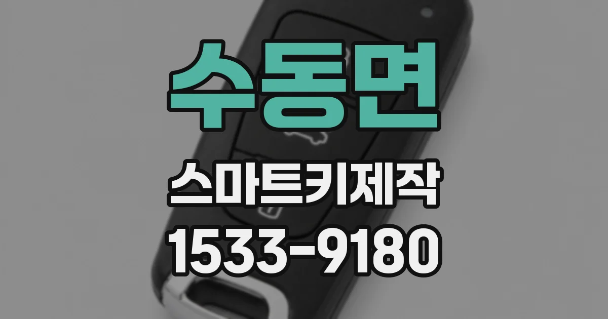 수동면 스마트키제작