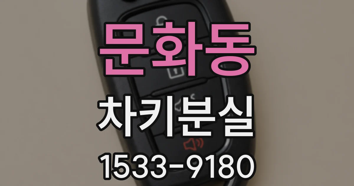 문화동 차키분실