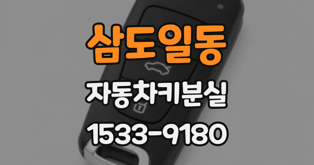 삼도일동 자동차키분실