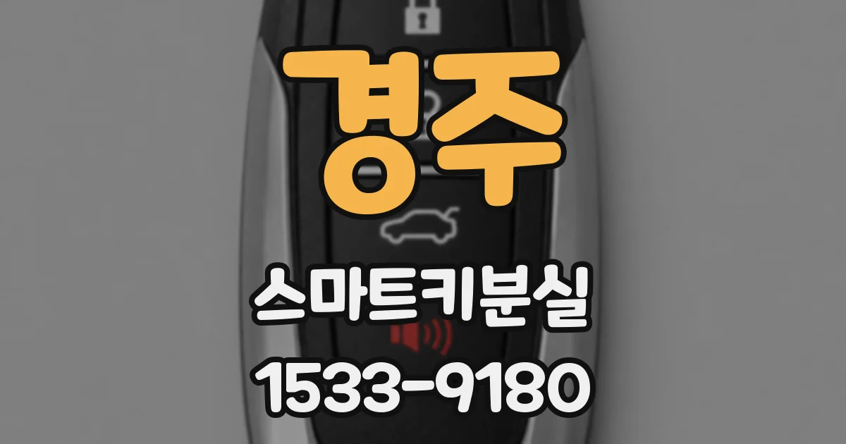 경주 스마트키분실