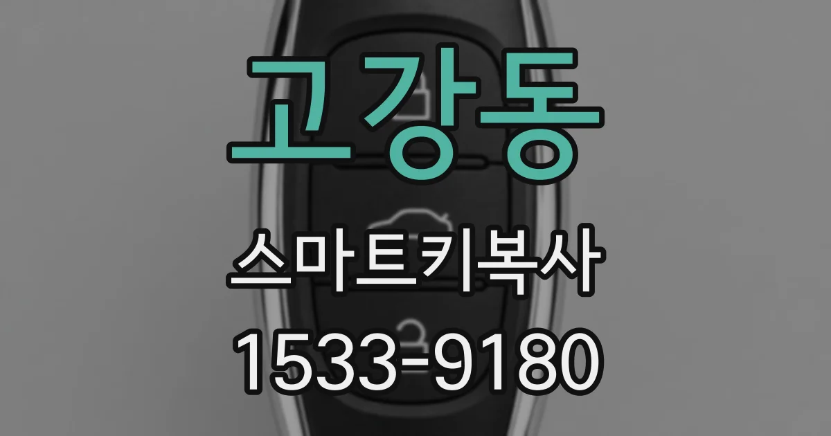 고강동 스마트키복사