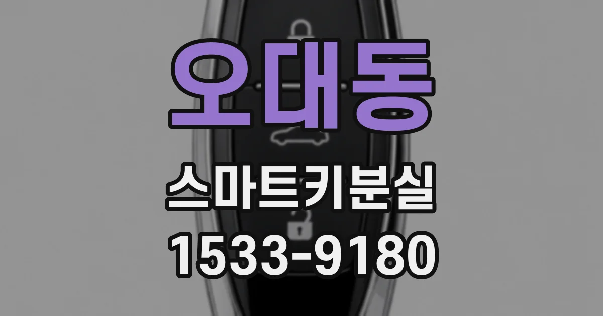 오대동 스마트키분실