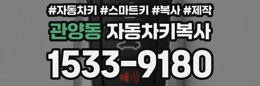 관양동 자동차키복사