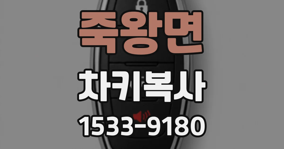 죽왕면 차키복사