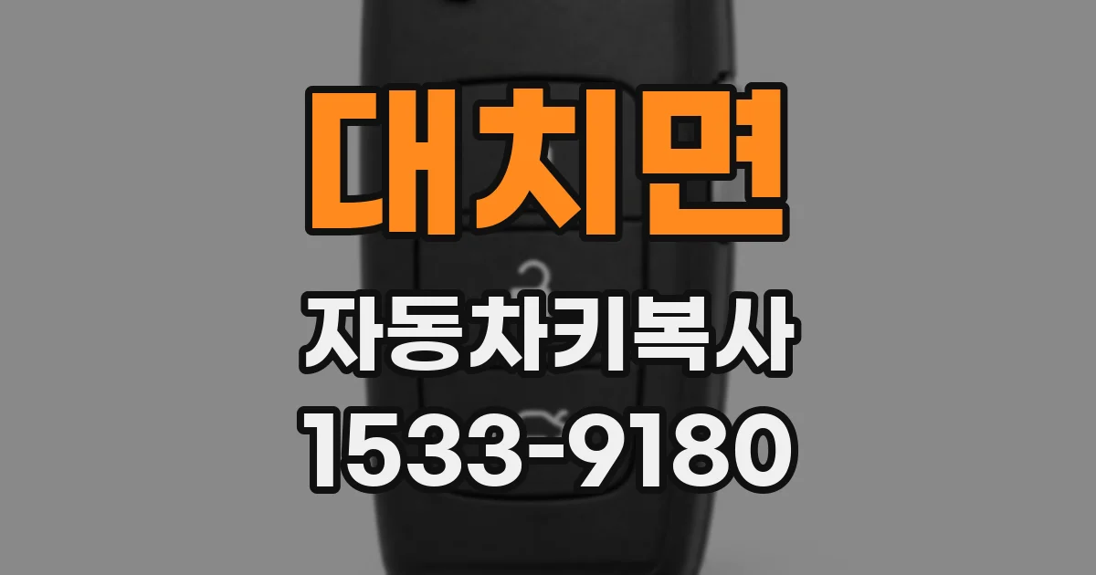 대치면 자동차키복사