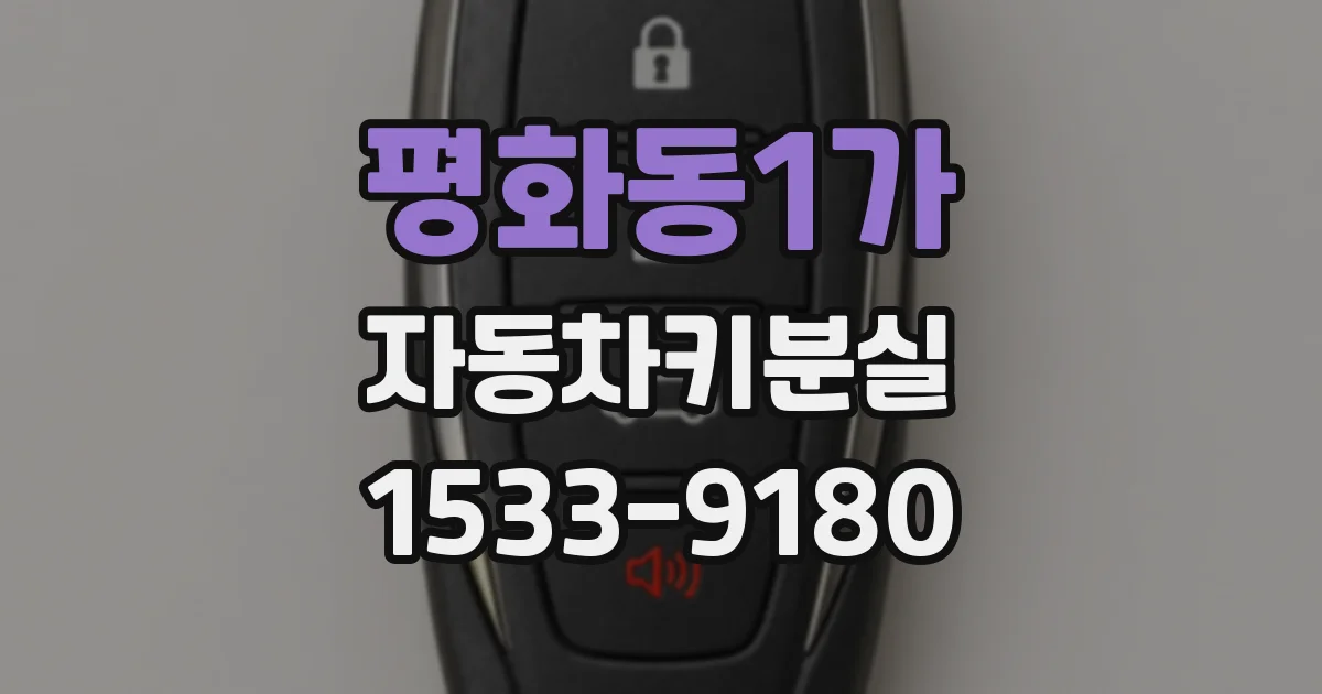 평화동1가 자동차키분실