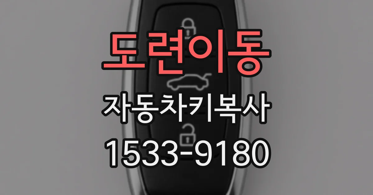 도련이동 자동차키복사