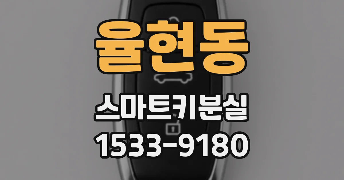 율현동 스마트키분실