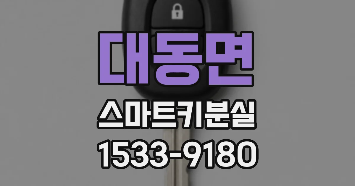 대동면 스마트키분실