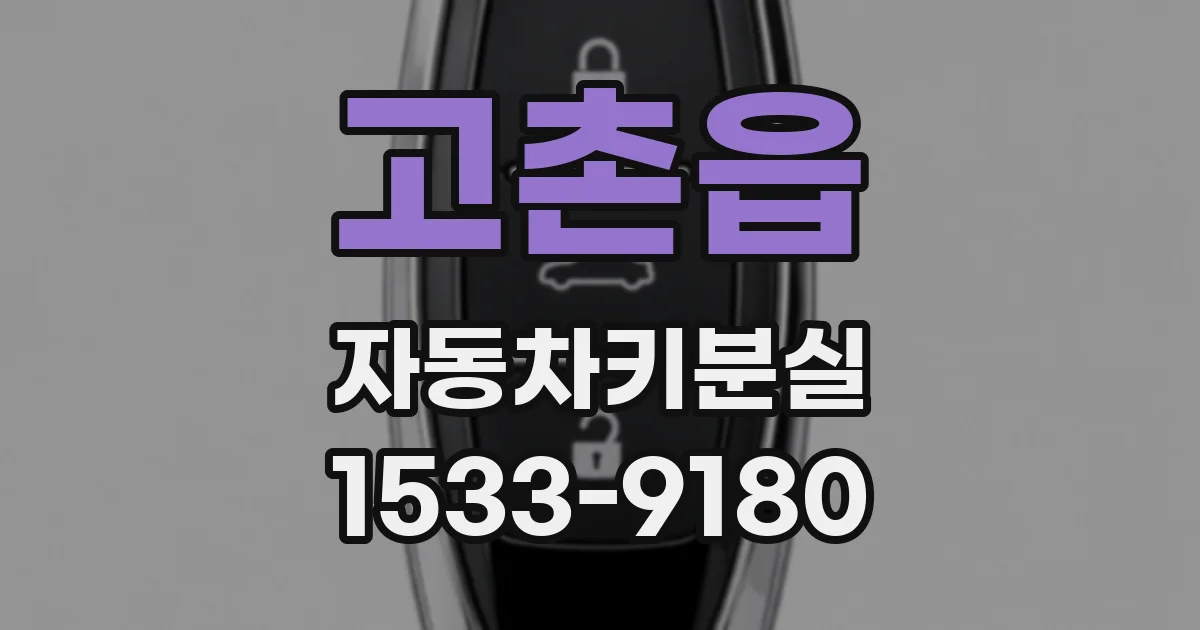 고촌읍 자동차키분실