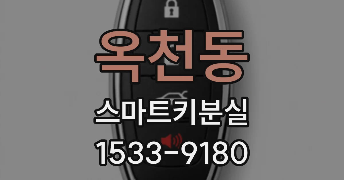 옥천동 스마트키분실