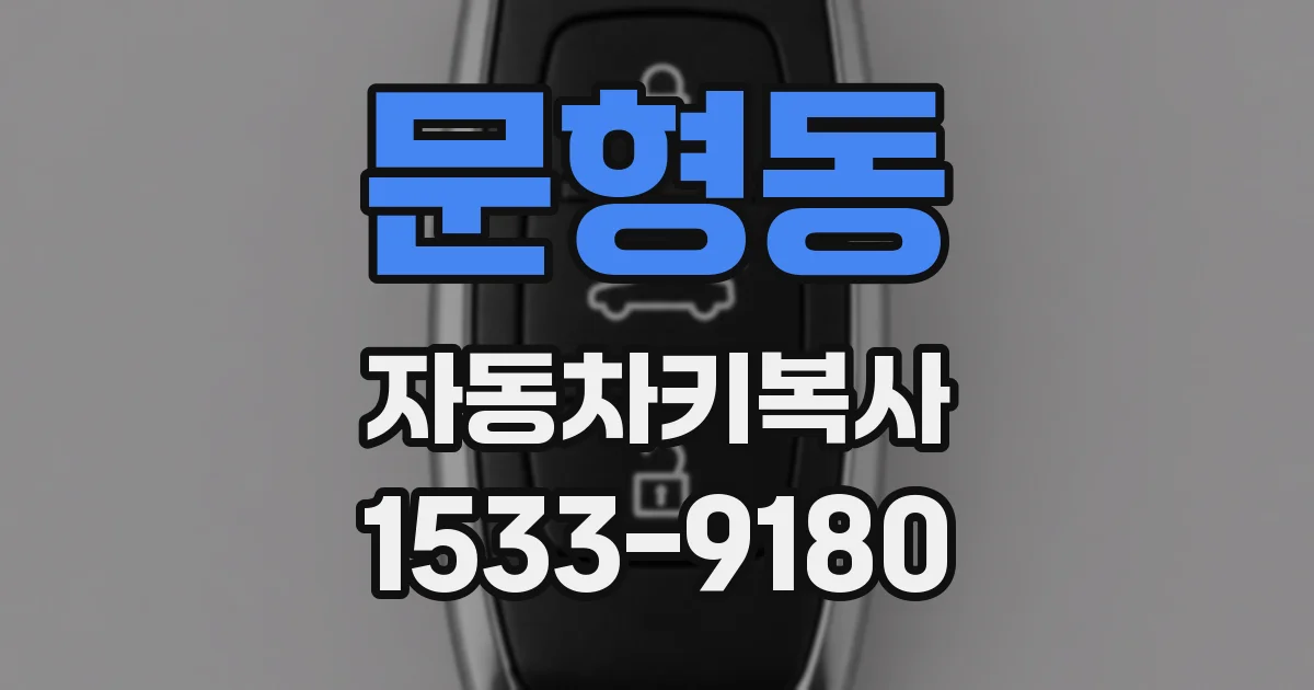 문형동 자동차키복사