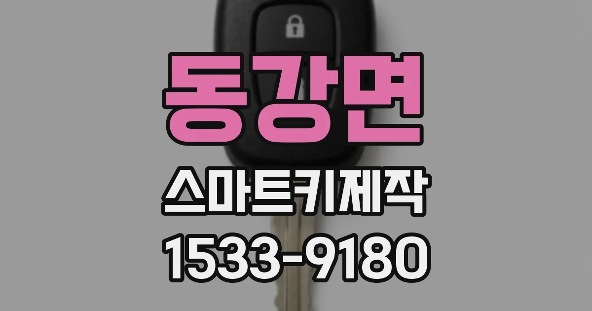 동강면 스마트키제작