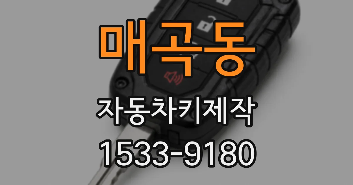 매곡동 자동차키제작