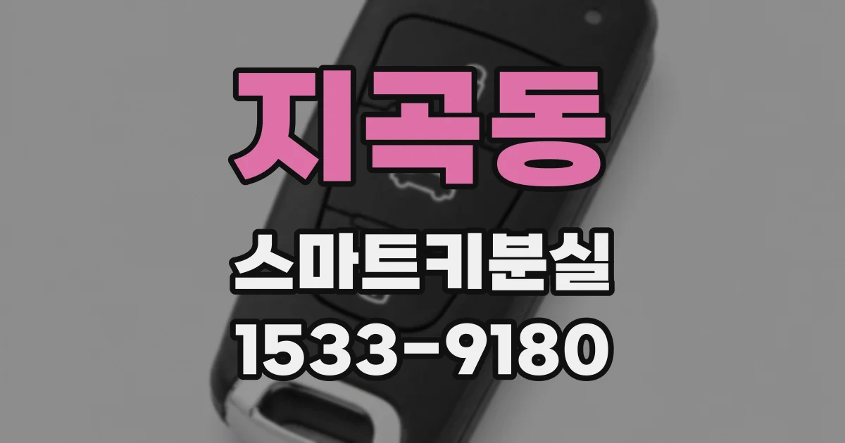 지곡동 스마트키분실