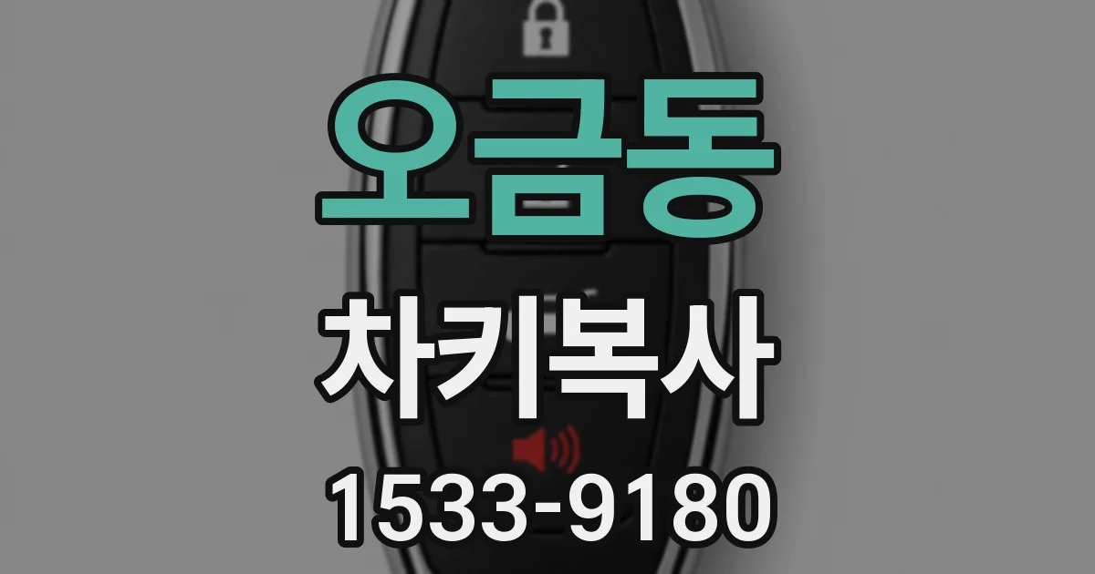 오금동 차키복사