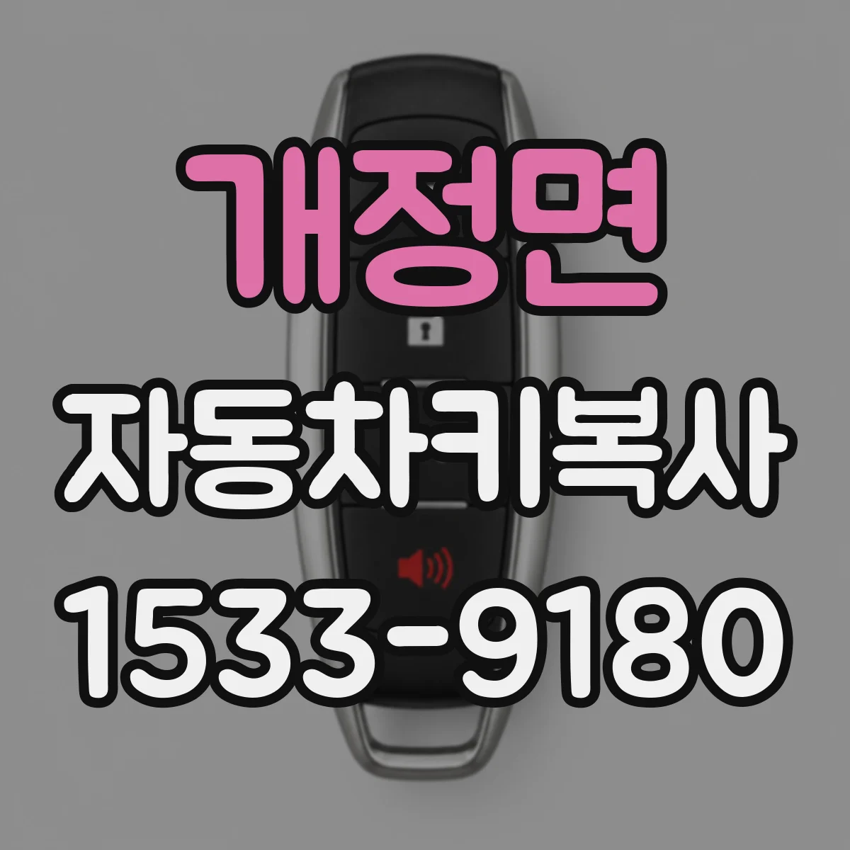 개정면 자동차키복사