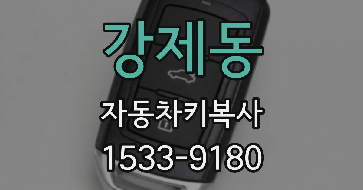 강제동 자동차키복사