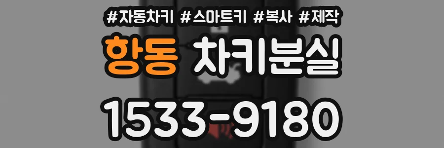 항동 차키분실
