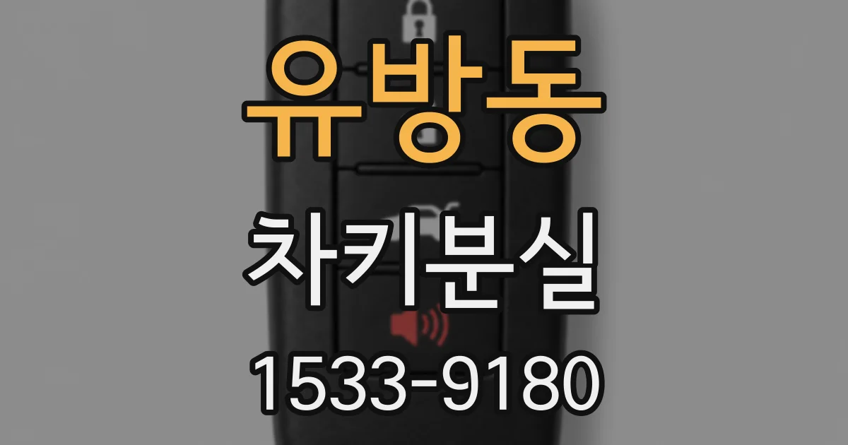 유방동 차키분실