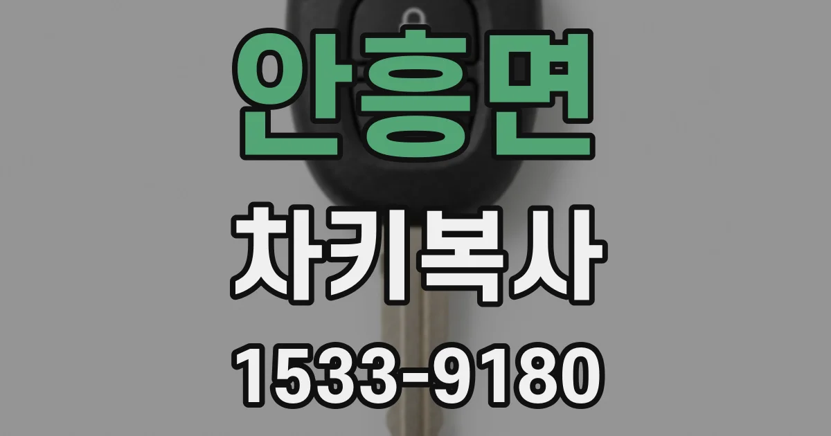 안흥면 차키복사